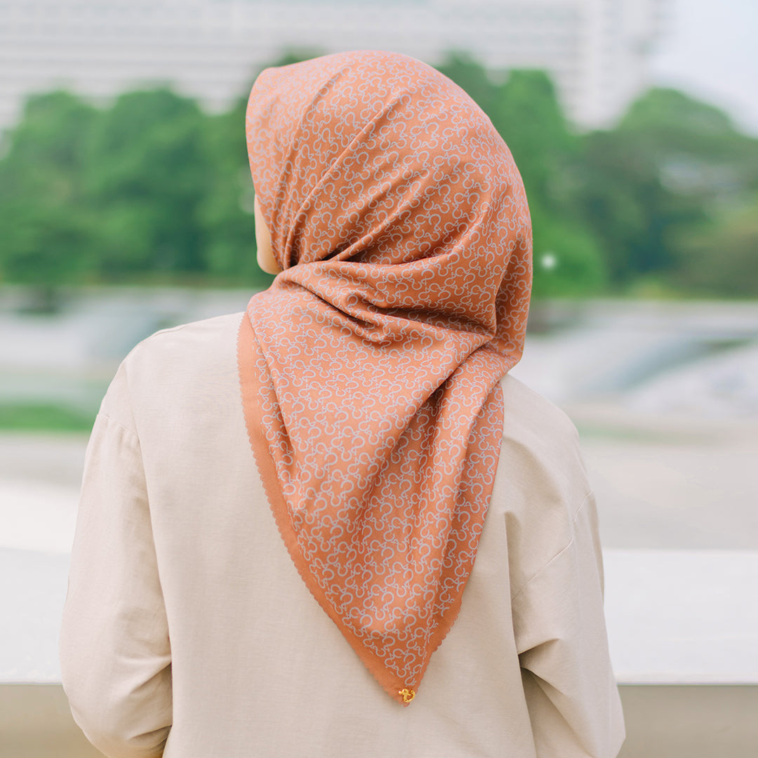 Monogram Scarf Hazel