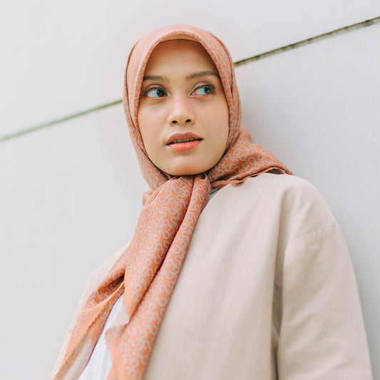 Monogram Scarf Hazel