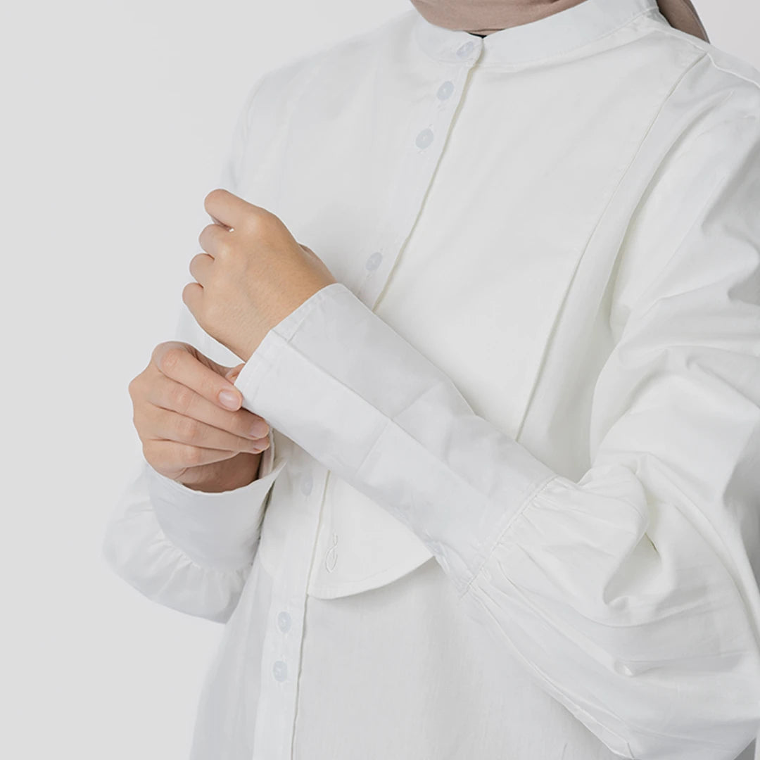Ruby Top Broken White
