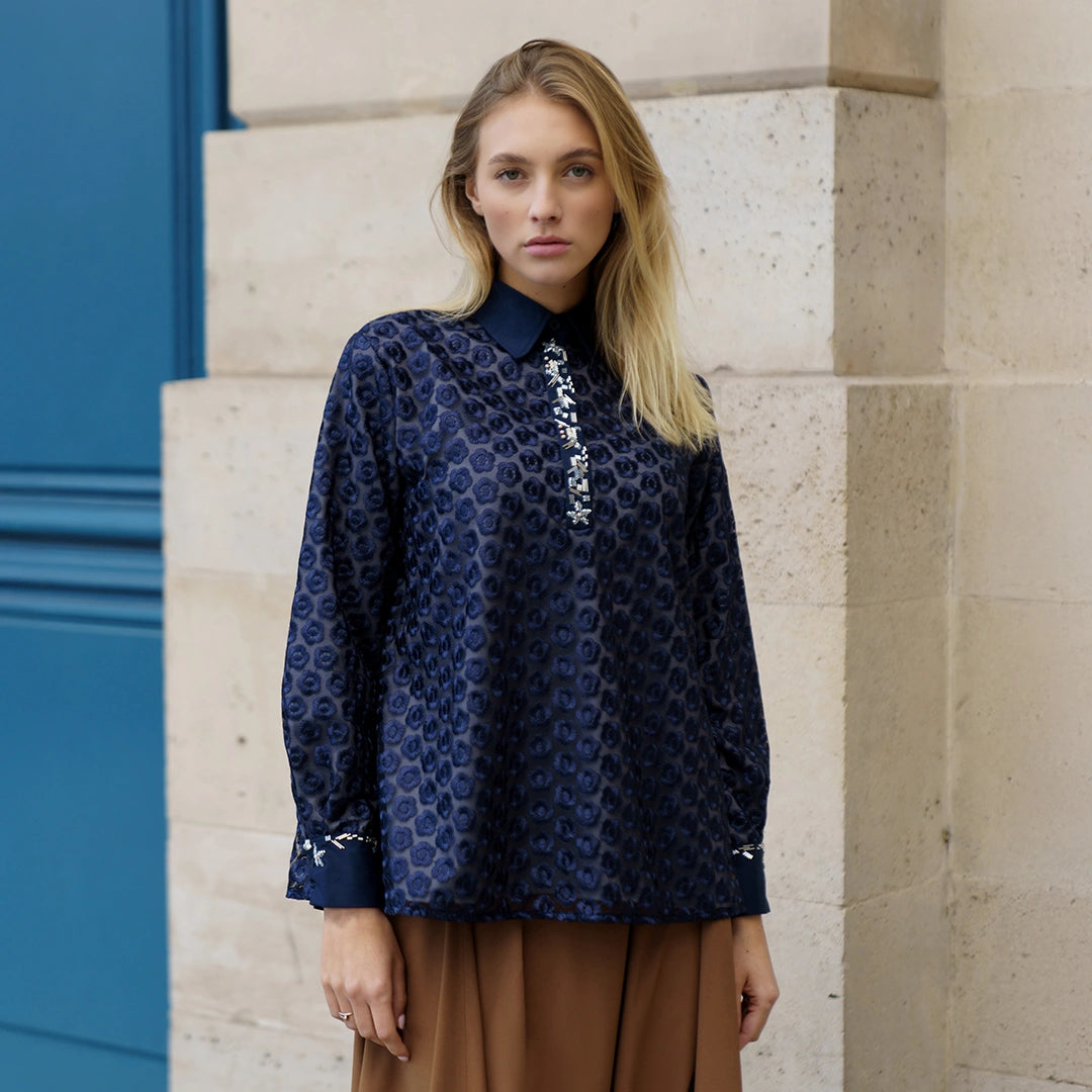 Saza Top Navy
