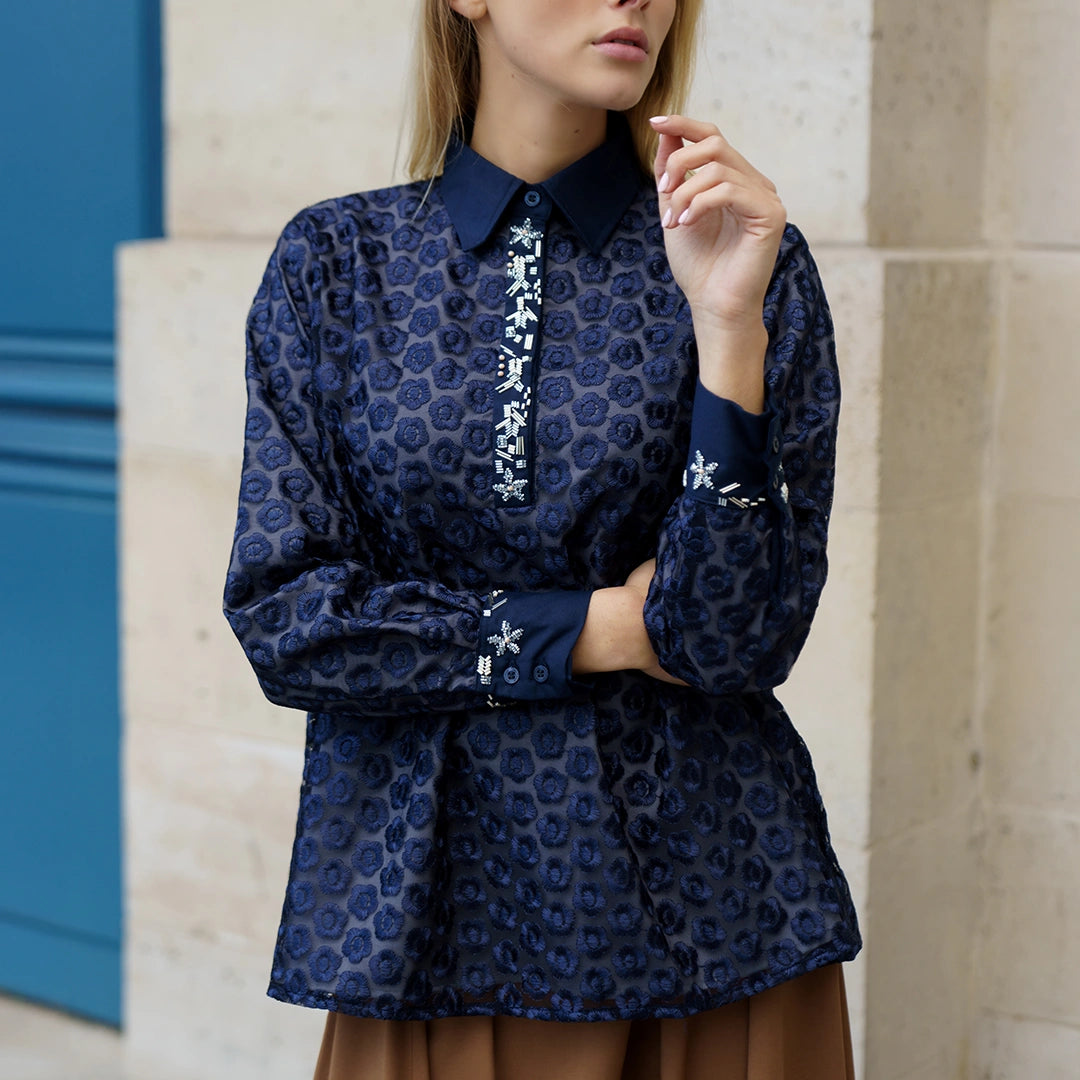 Saza Top Navy