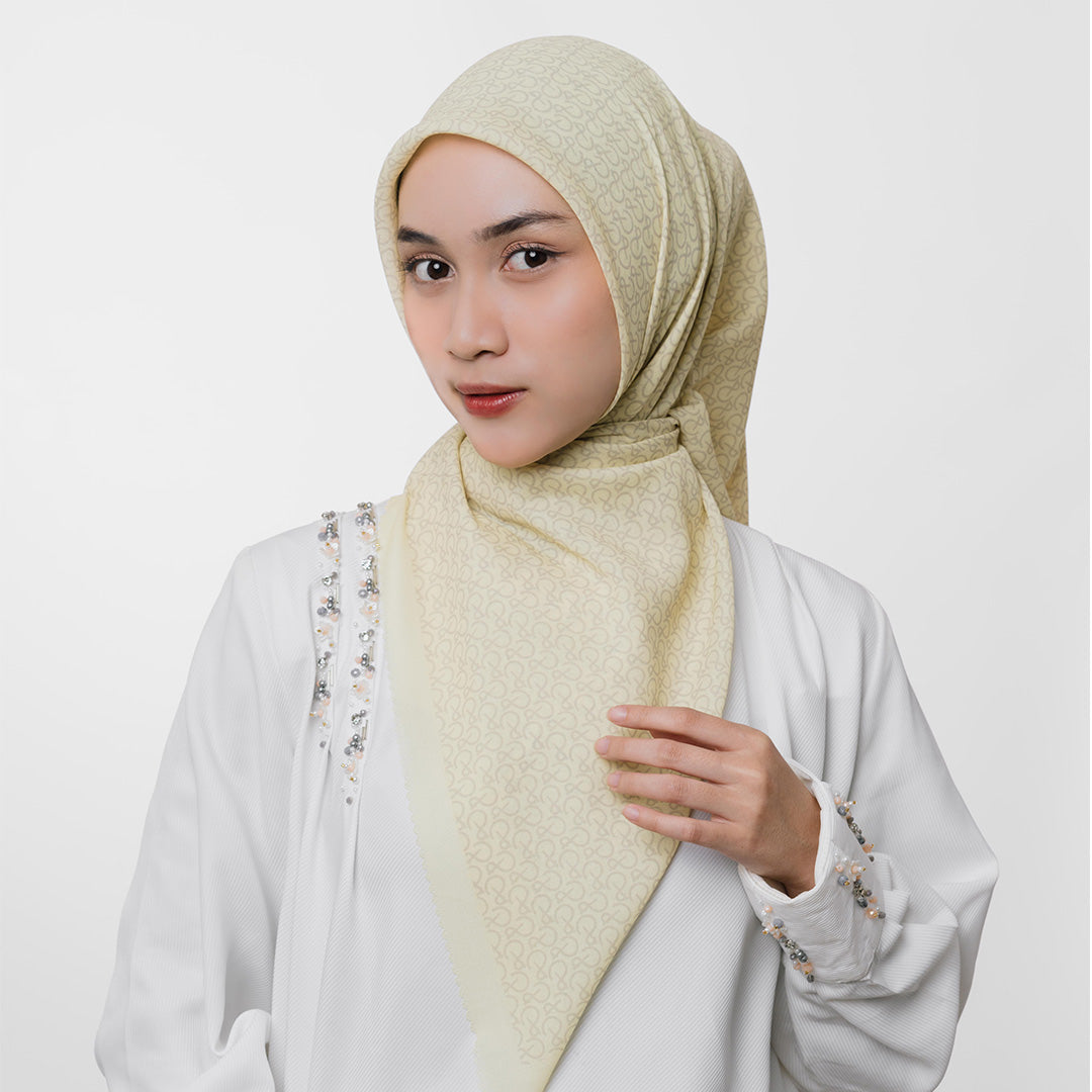 Syera Scarf Taupe Yellow