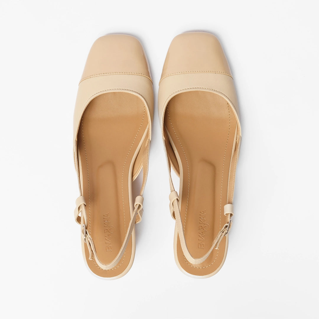 Vegia Heels Ecru