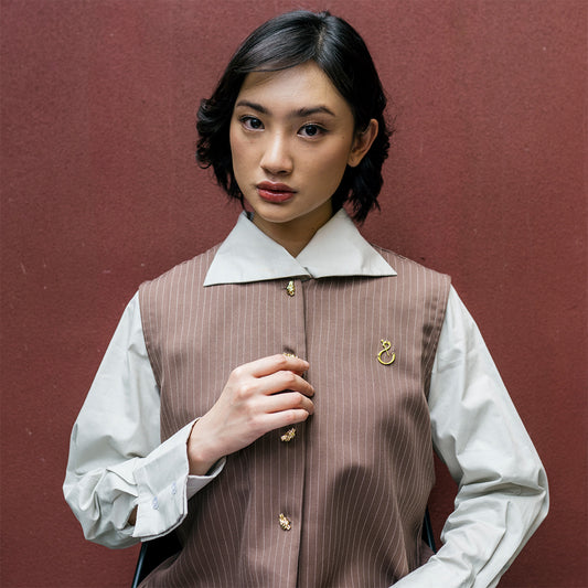 Denia Vest Toast Coconut