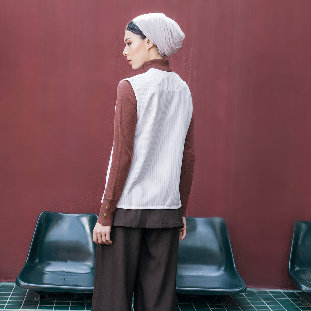 Denia Vest Broken White