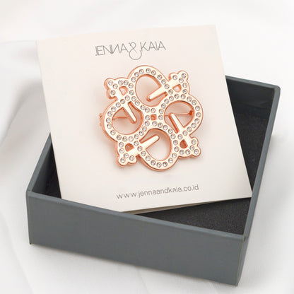 Jane Brooch Rose Gold