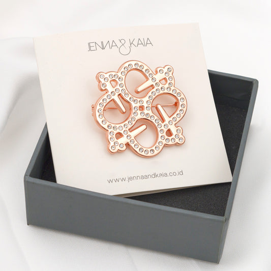 Jane Brooch Rose Gold