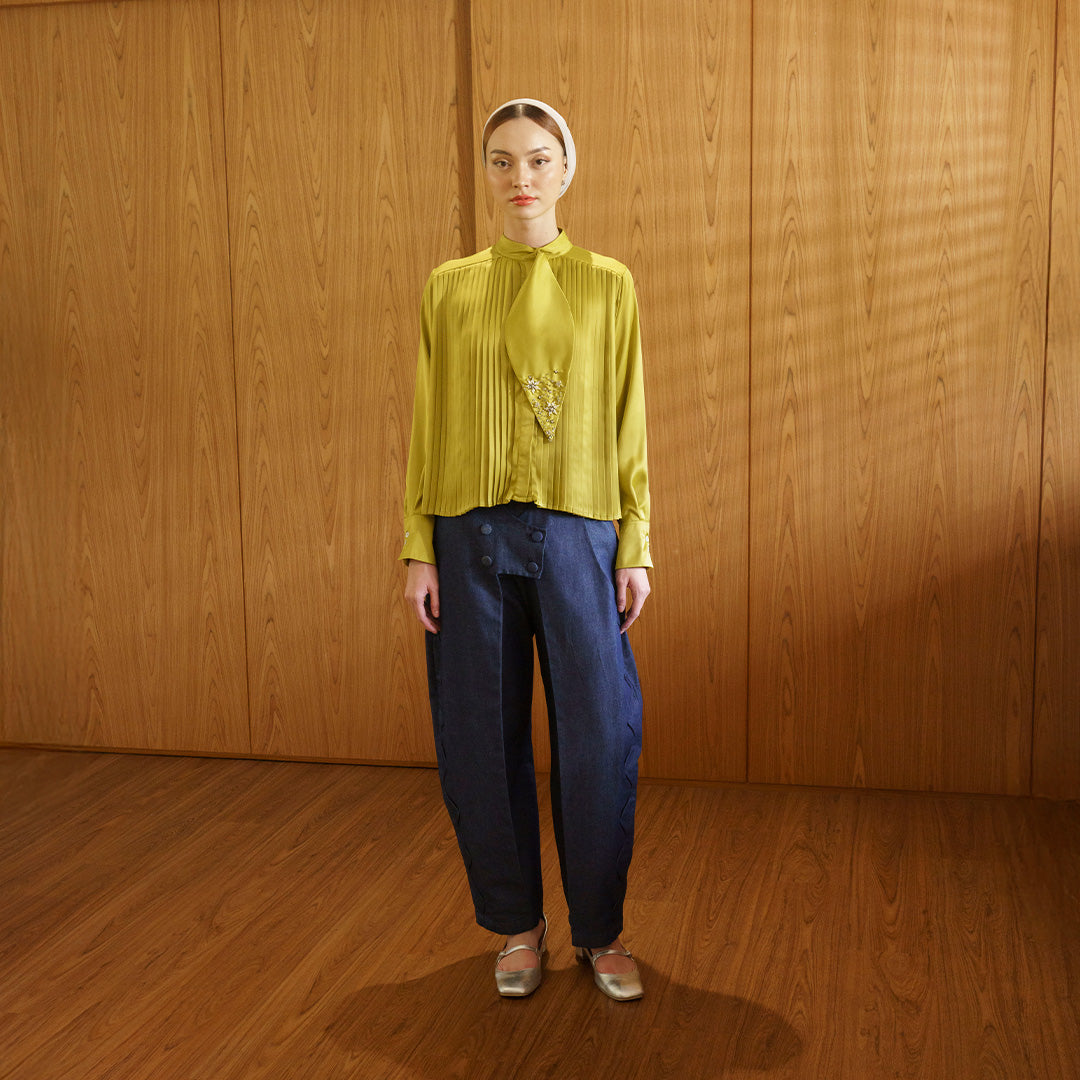 Reyyn Top Olive Gold