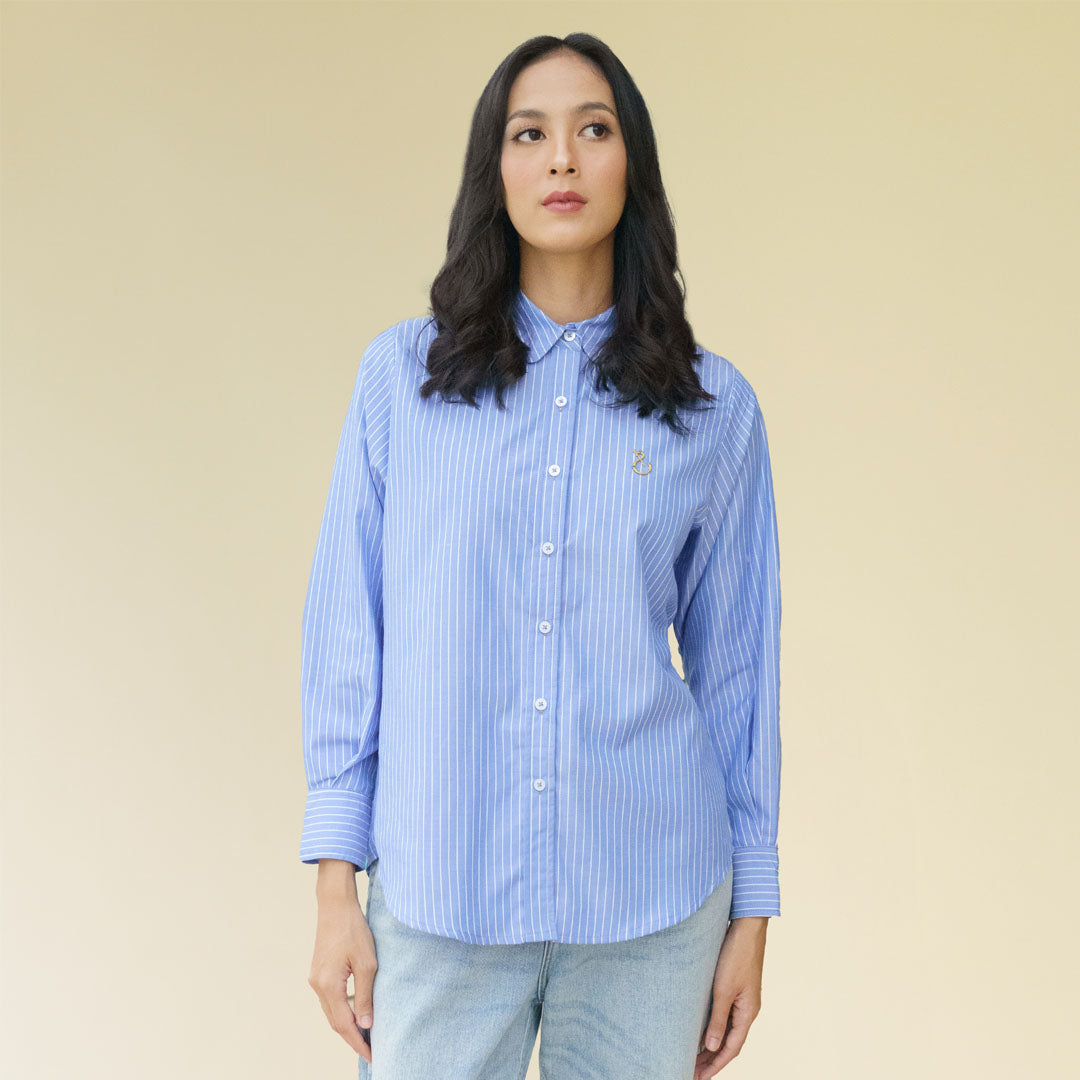 Athaya Top Stripe Blue