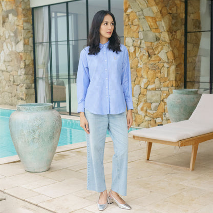 Athaya Top Stripe Blue