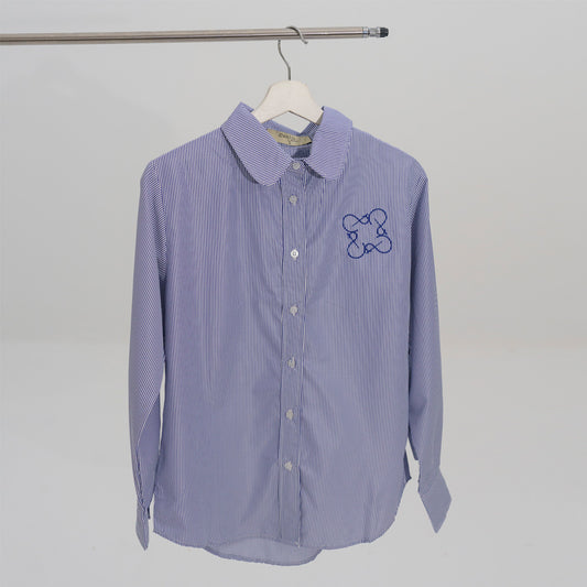 Finqya Top Stripe Royal Blue