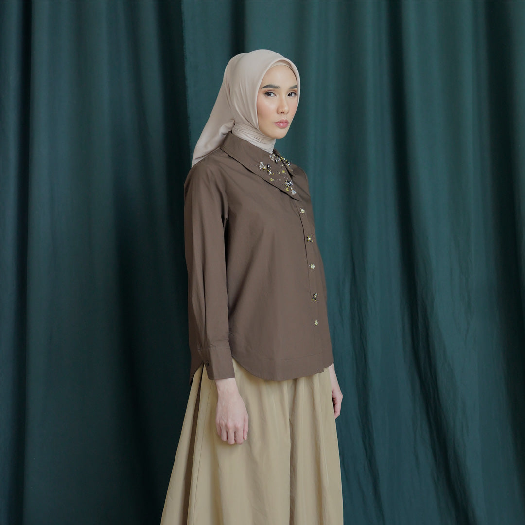 Akeira Top Truffle Brown