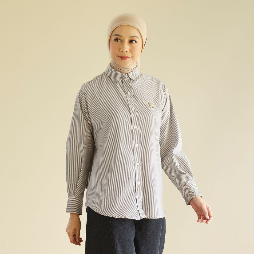 Athaya Top Stripe Black