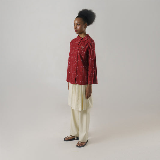 Reikara Top Maroon