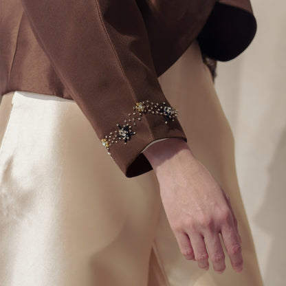 Vaelyn Top Dark Brown