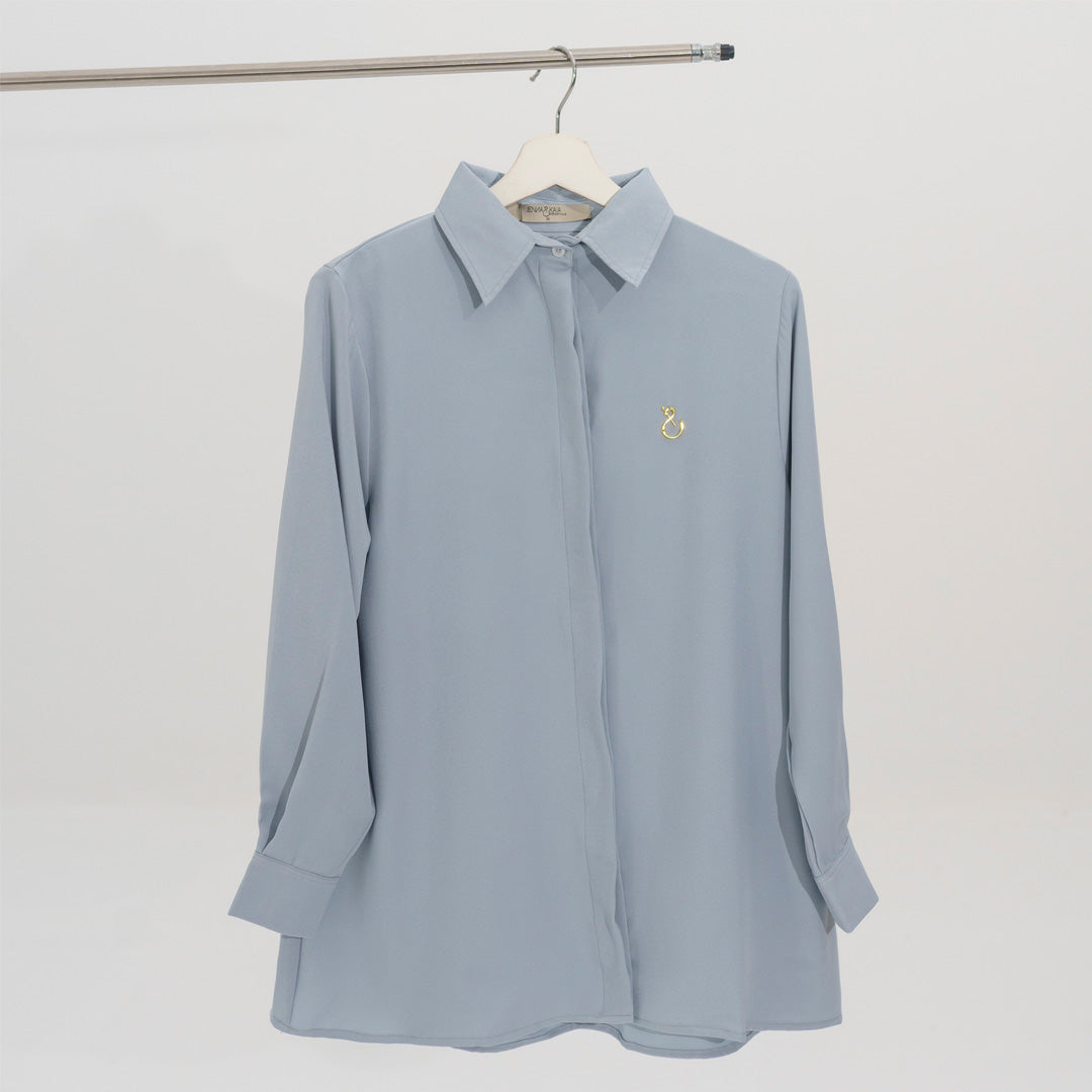 Kanya Shirt Silver Blue