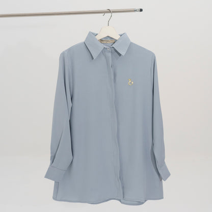 Kanya Shirt Silver Blue