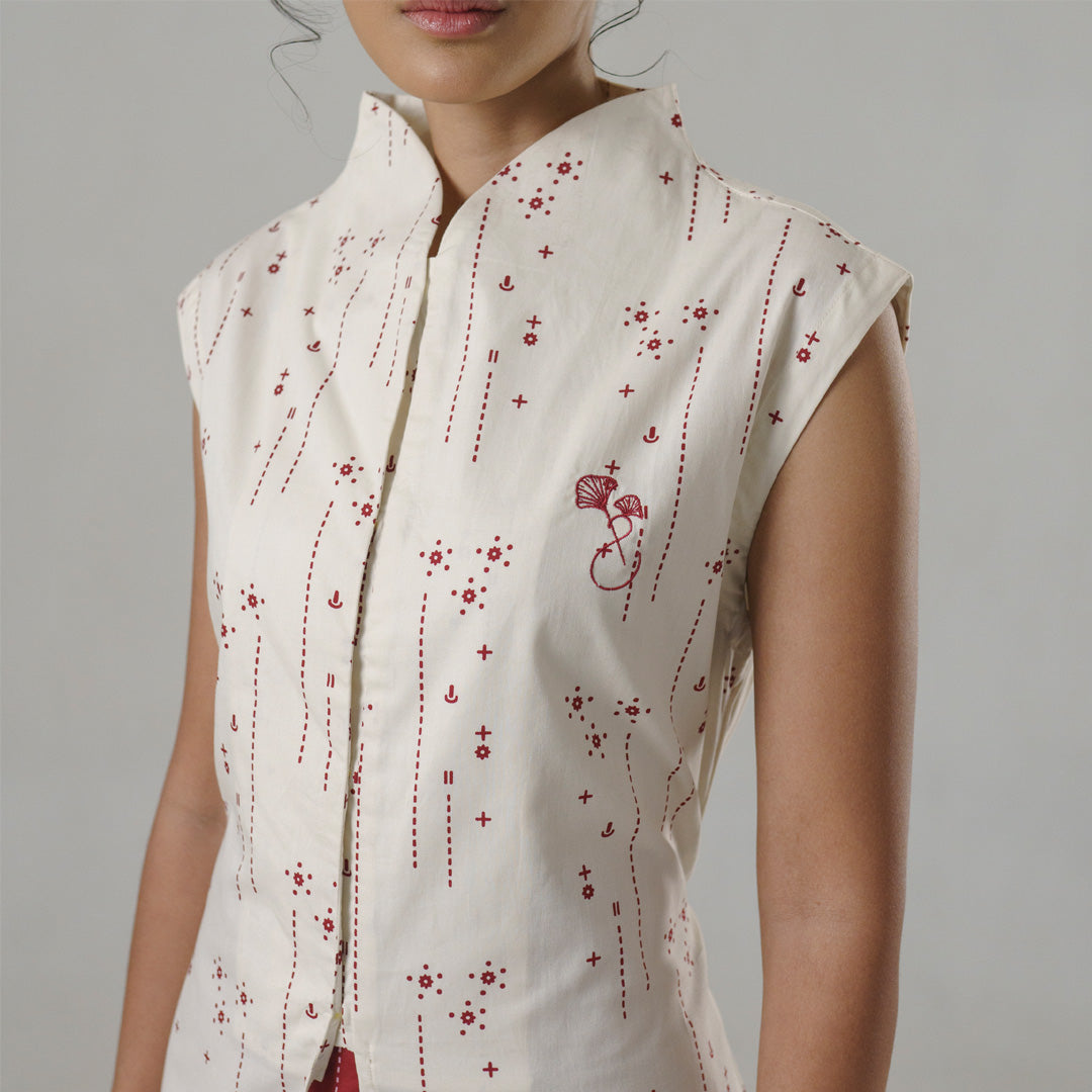 Renjana Encim Klasik Tunic Ivory