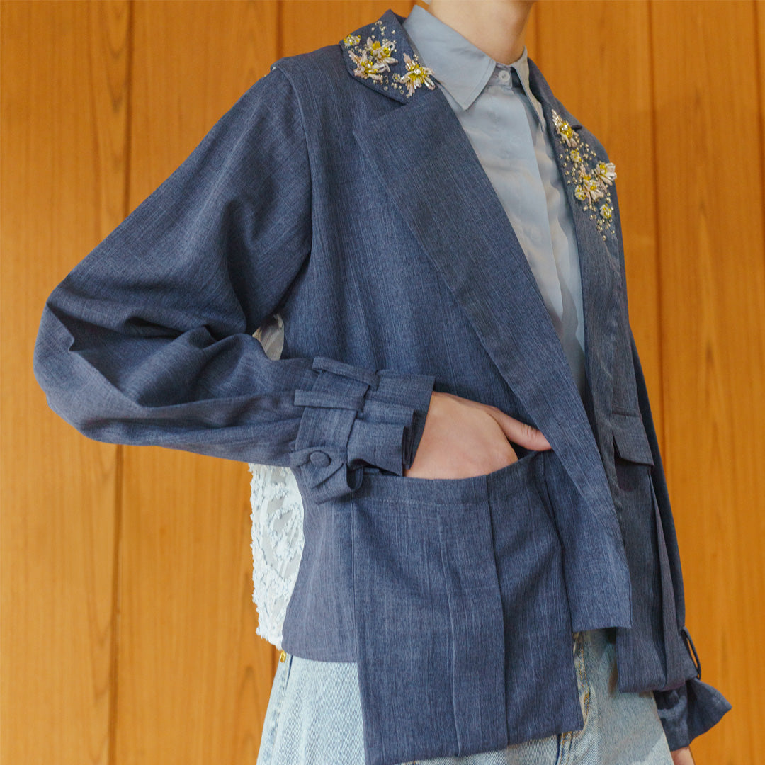 Seruni Outer Denim Blue