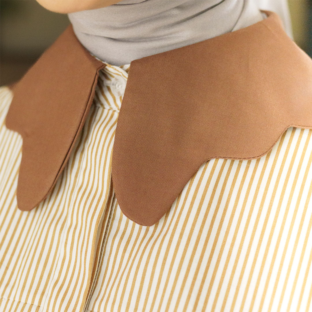 Raniza Top Stripe Khaki