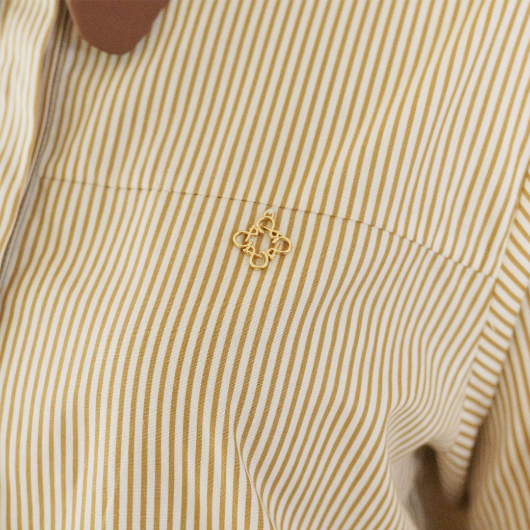 Raniza Top Stripe Khaki