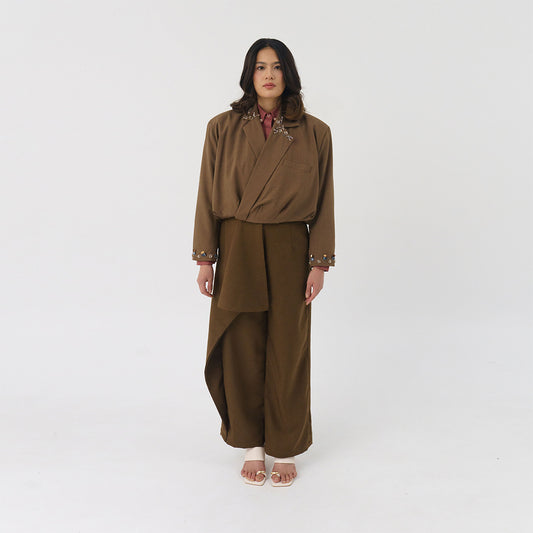Vahya Blazer Cedar Brown