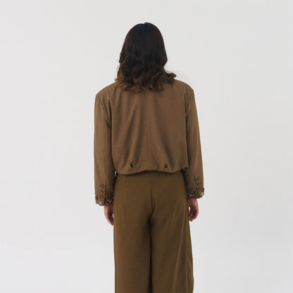 Vahya Blazer Cedar Brown