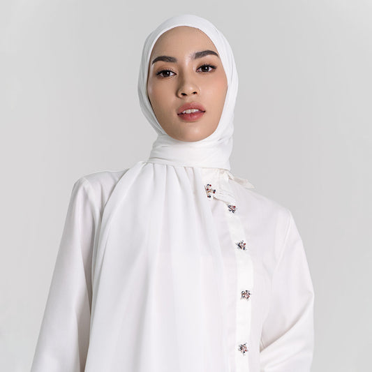 Ideline Pashmina White Whisper