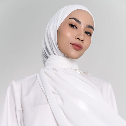Ideline Pashmina White Whisper