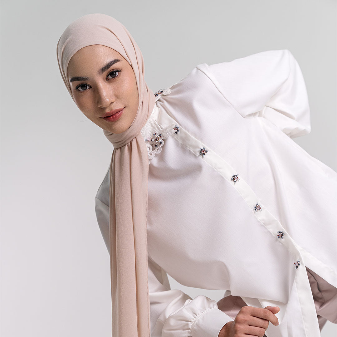 Ideline Pashmina Pale Khaki