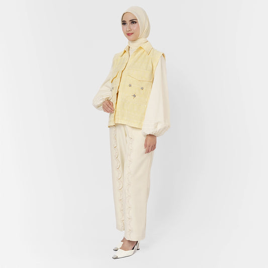 Adriana Vest Pale Yellow
