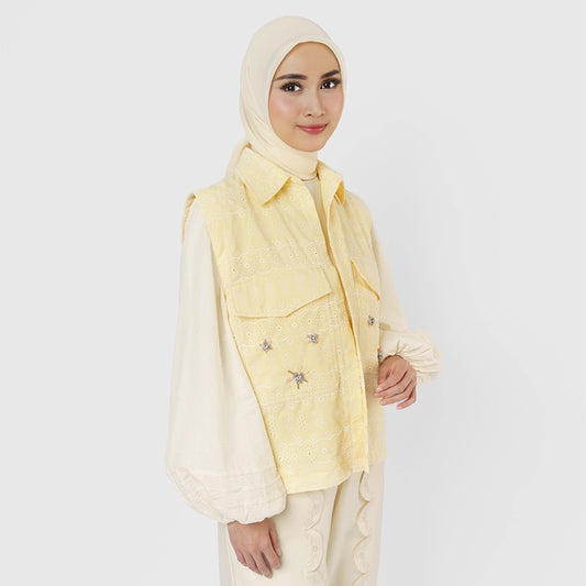 Adriana Vest Pale Yellow