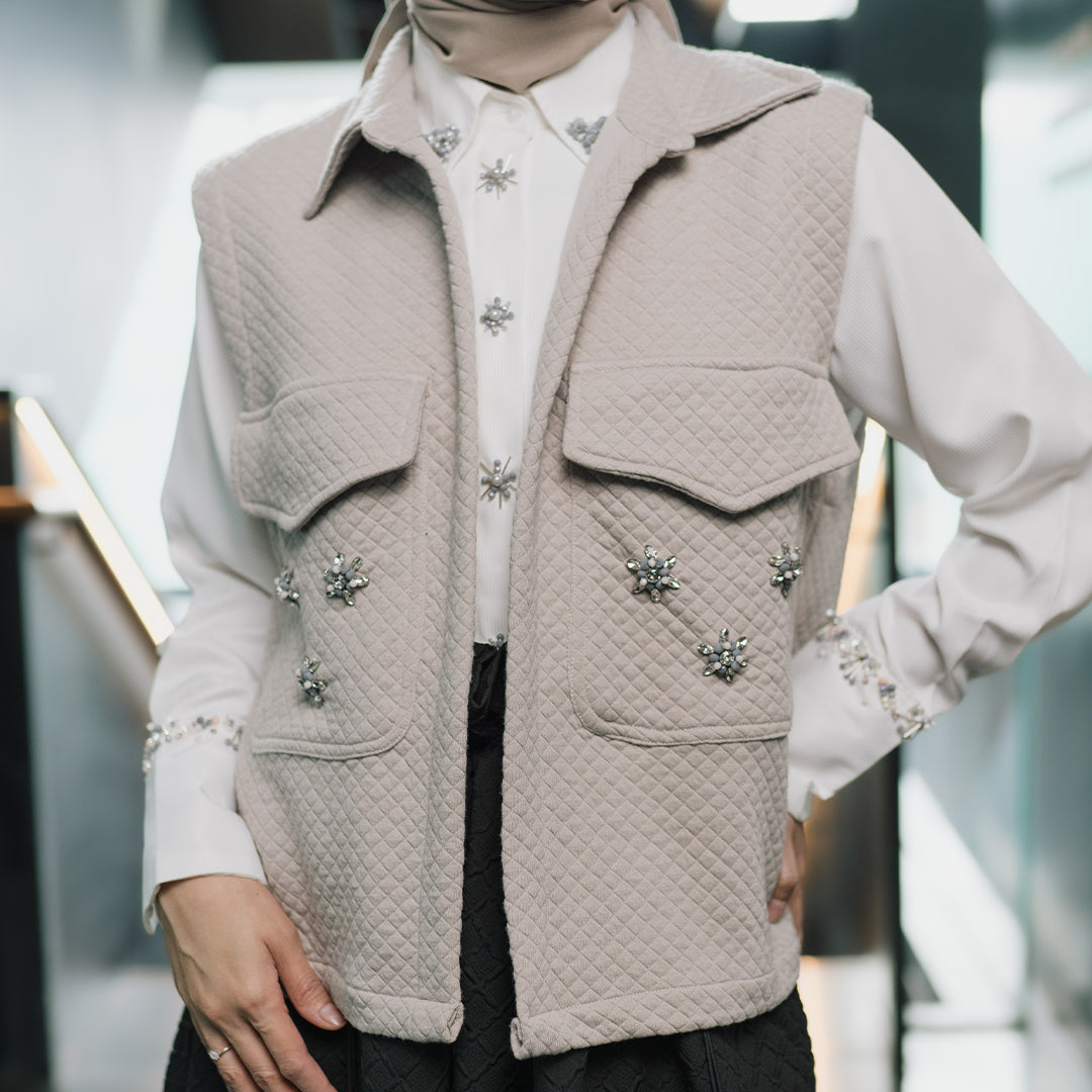 Adriana Vest Ash Grey
