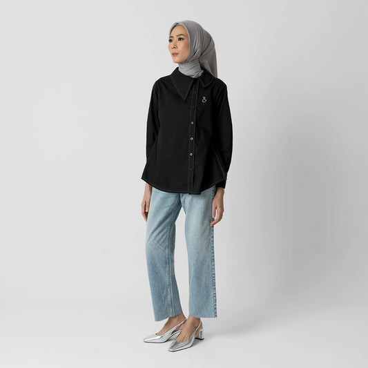 Akiara Top Indigo Black