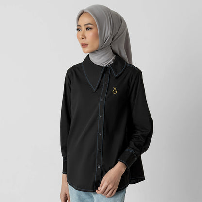 Akiara Top Indigo Black