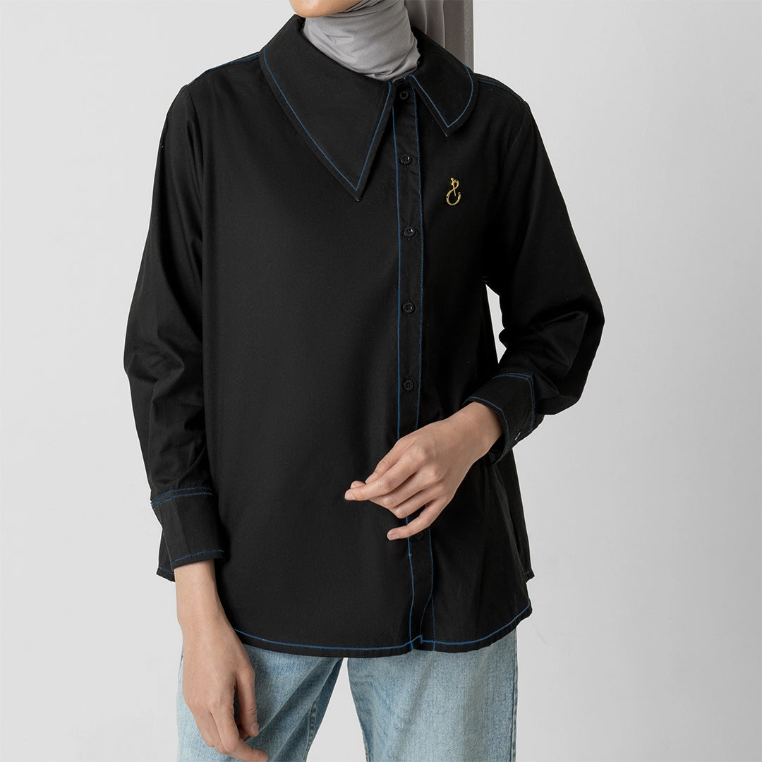 Akiara Top Indigo Black