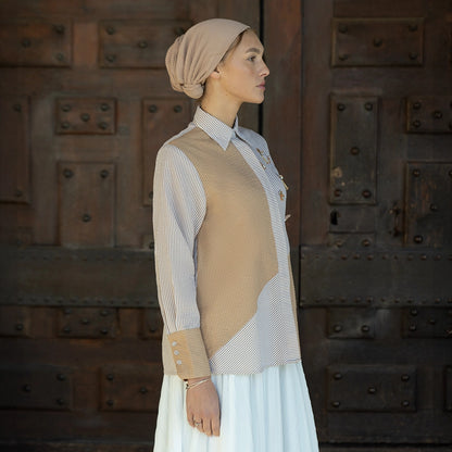 Aline Top Caramel Brown