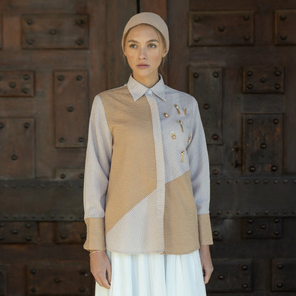 Aline Top Caramel Brown
