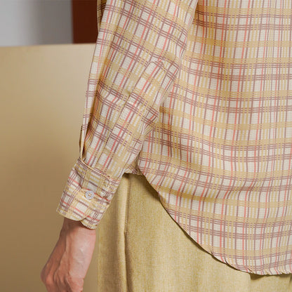 Athaya Top Plaid Creme