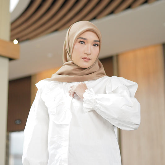 Nira Scarf Ultrafine Burnished Gold