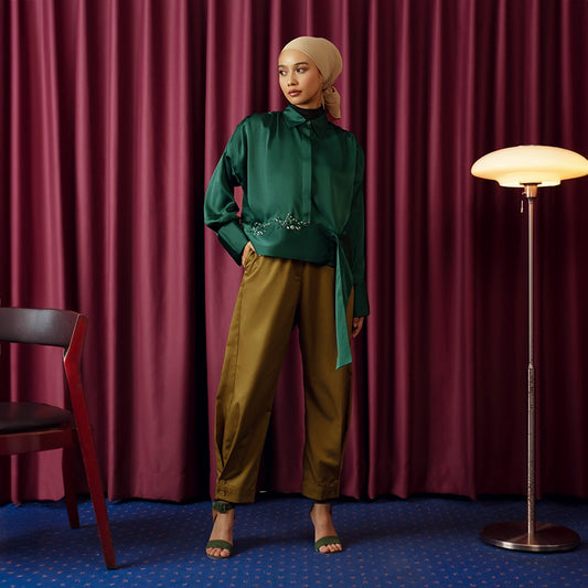 Driana Top Emerald Green