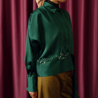 Driana Top Emerald Green