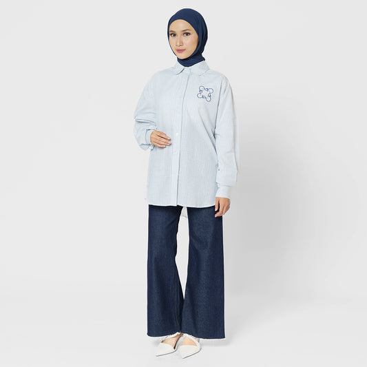 Finqya Top Gingham Dove