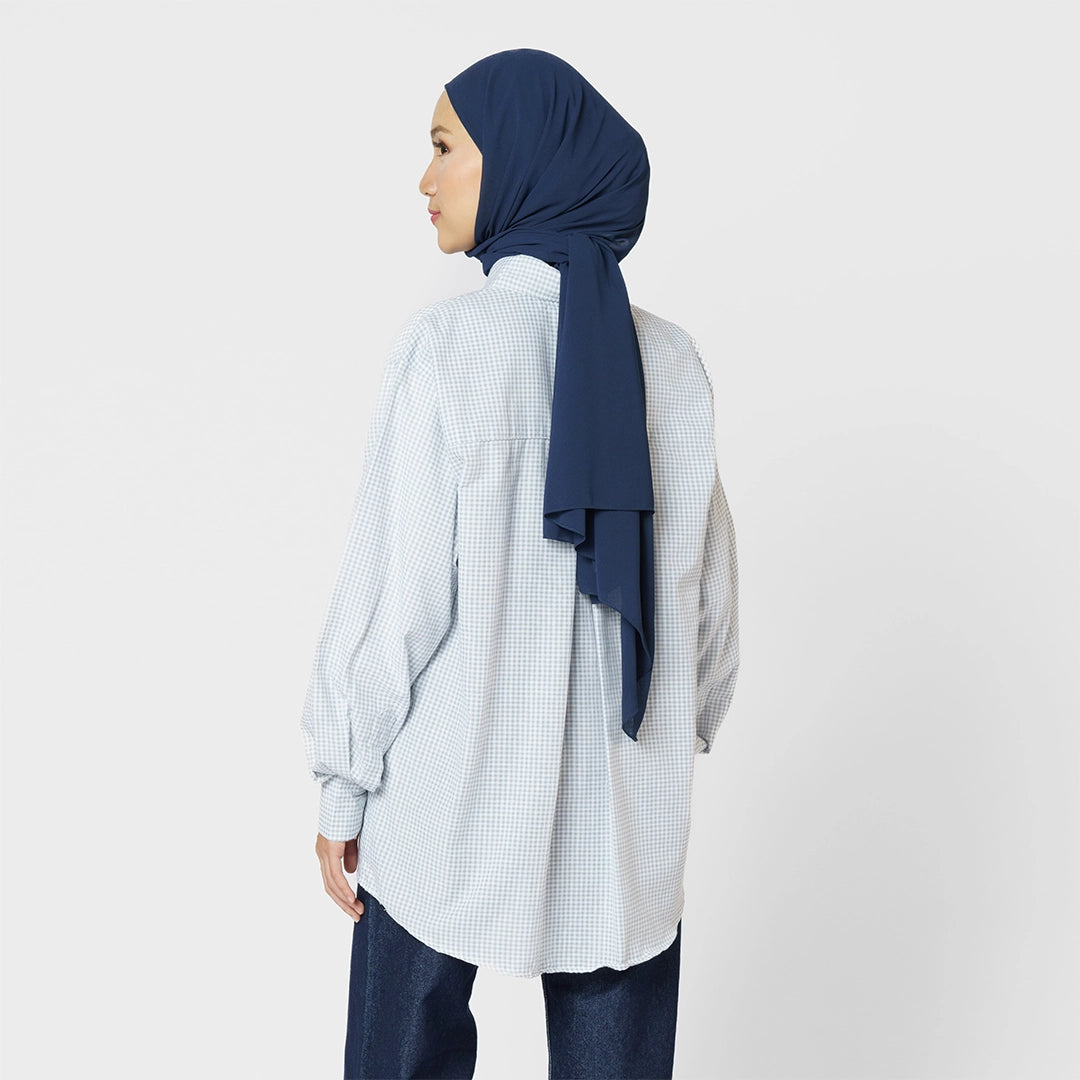 Finqya Top Gingham Dove