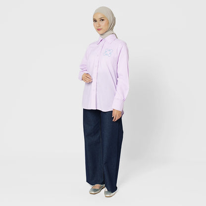 Finqya Top Gingham Lavender