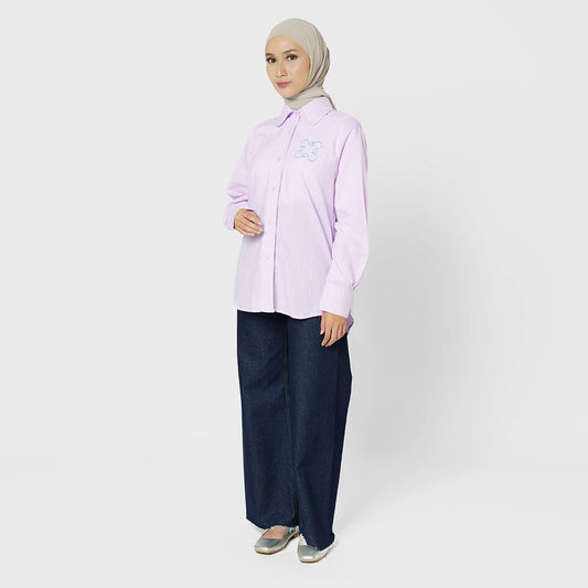 Finqya Top Gingham Lavender