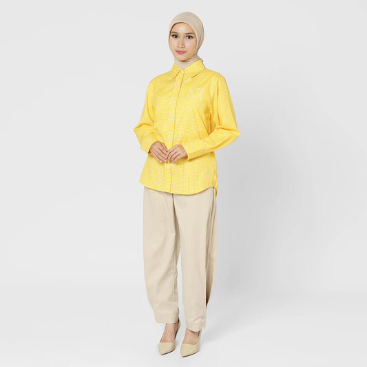 Finqya Top Gingham Lemon