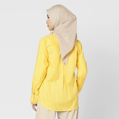 Finqya Top Gingham Lemon