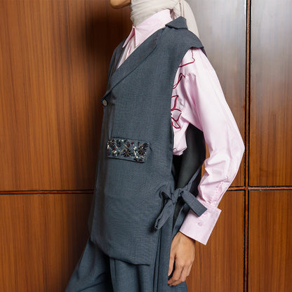 Gretta Vest Dark Grey