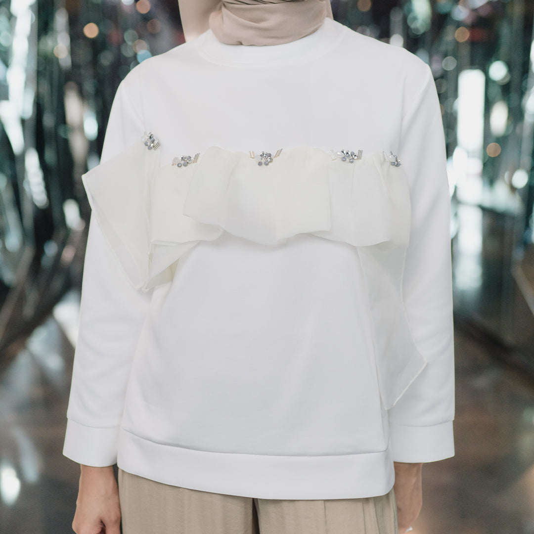 Hafly Top Broken White